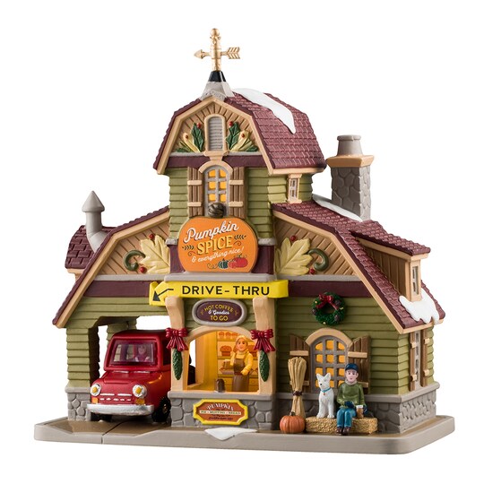 Lemax; Lemax© Harvest Crossing Village™: Pumpkin Spice & Everything Nice Coffee Shop; Category:Christmas Buildings; Image:1